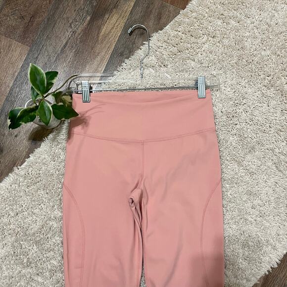 Free People Movement Small Pink Scallop Genesis 7/8 Length High Waisted Leggings - Picture 5 of 9